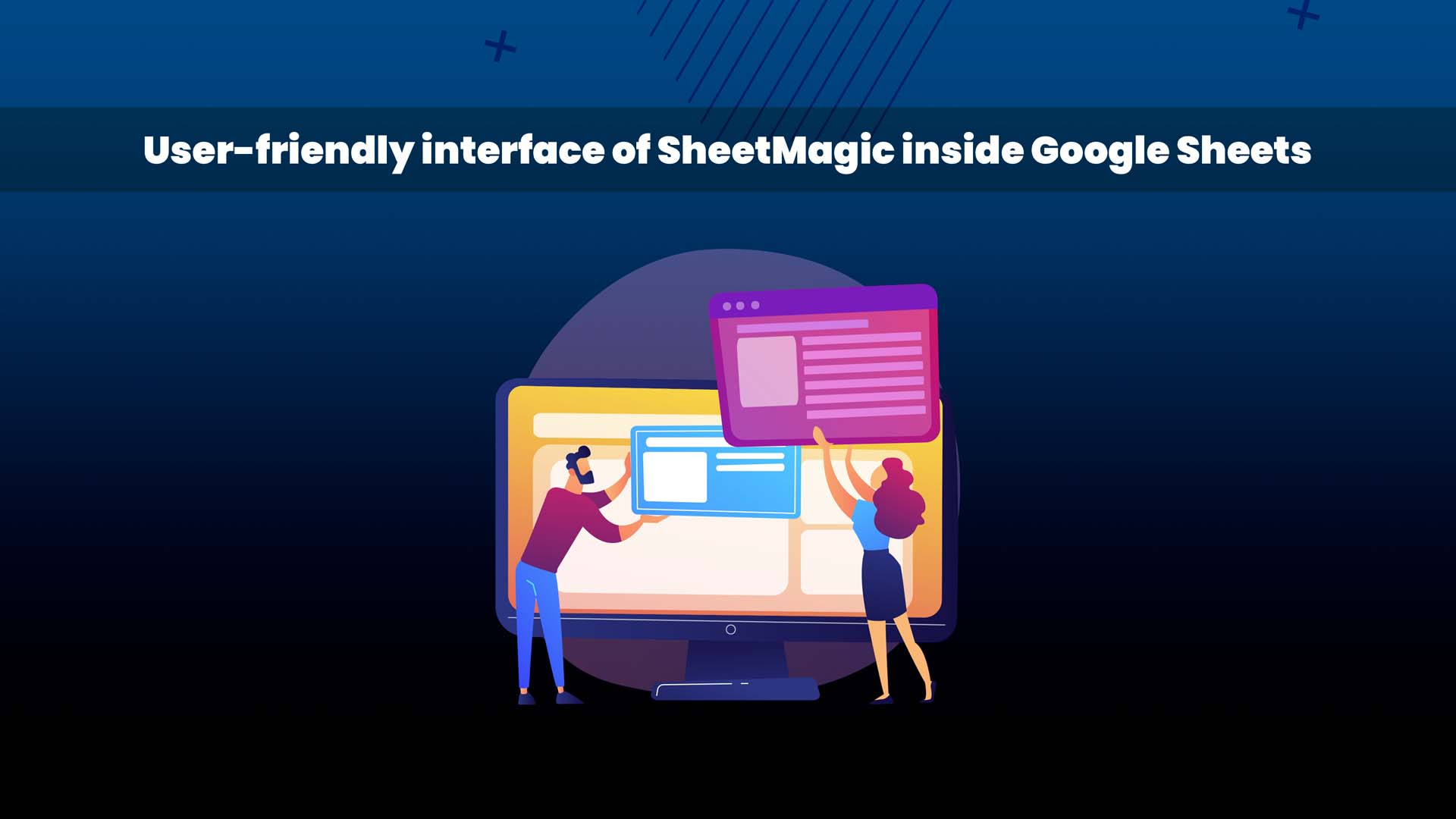 User-friendly interface of SheetMagic inside Google Sheets.